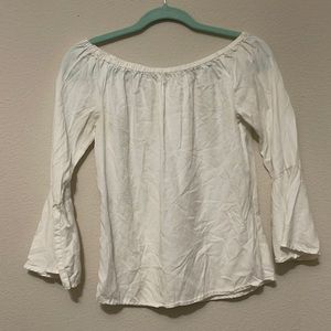 White small, good condition. Zipper on side